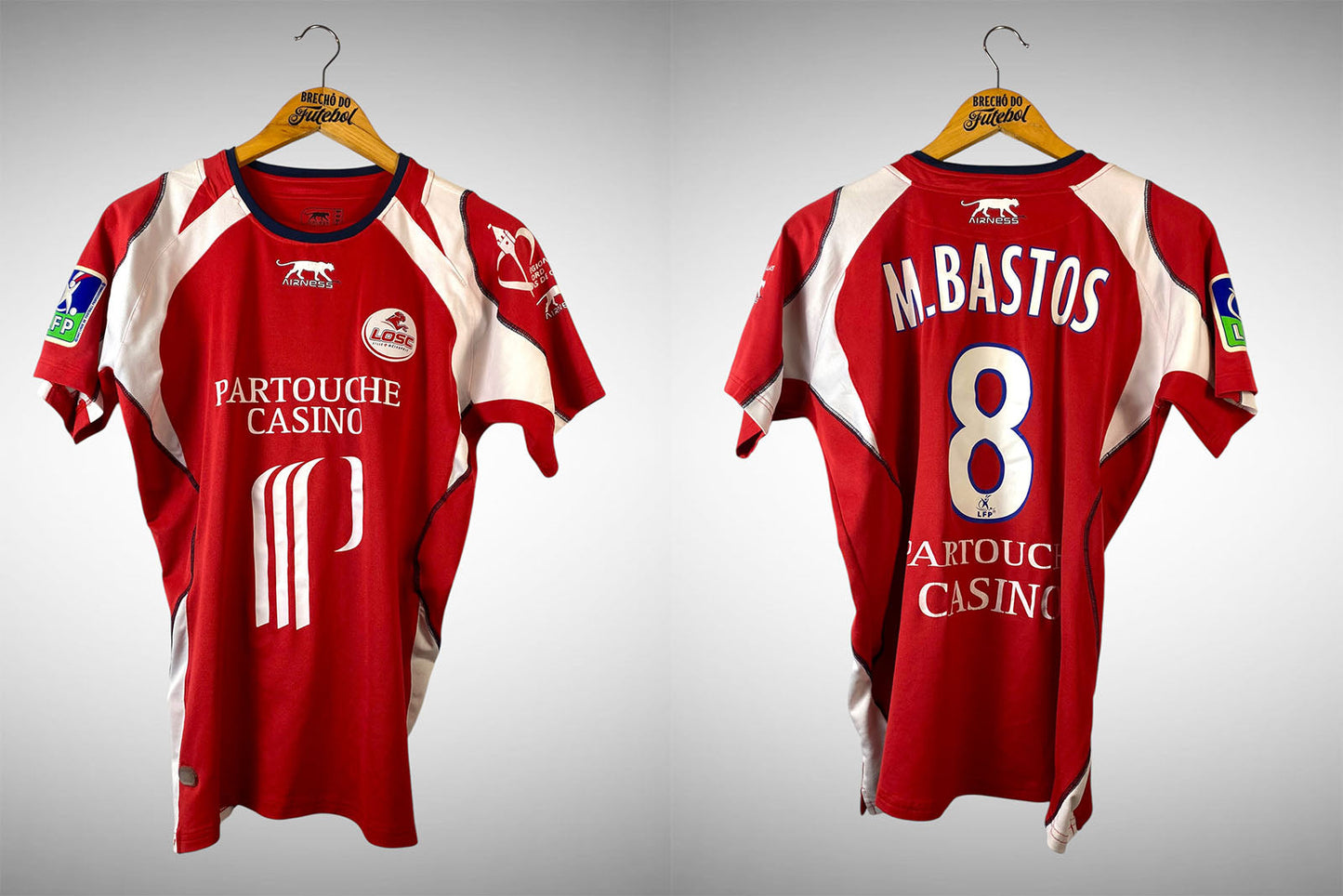 Lille 2007 Primeira Camisa Tam Gg N# 8 M. Bastos.