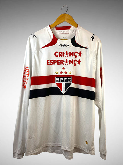 São Paulo 2010 Primeira Camisa Tam G Mangas Longas N# 14 R. Silva.
