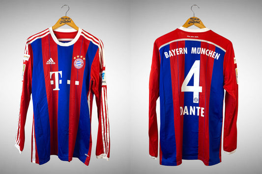 Bayern de Munique 2014 Primeira Camisa Tam P N# 4 Dante.