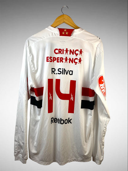 São Paulo 2010 Primeira Camisa Tam G Mangas Longas N# 14 R. Silva.