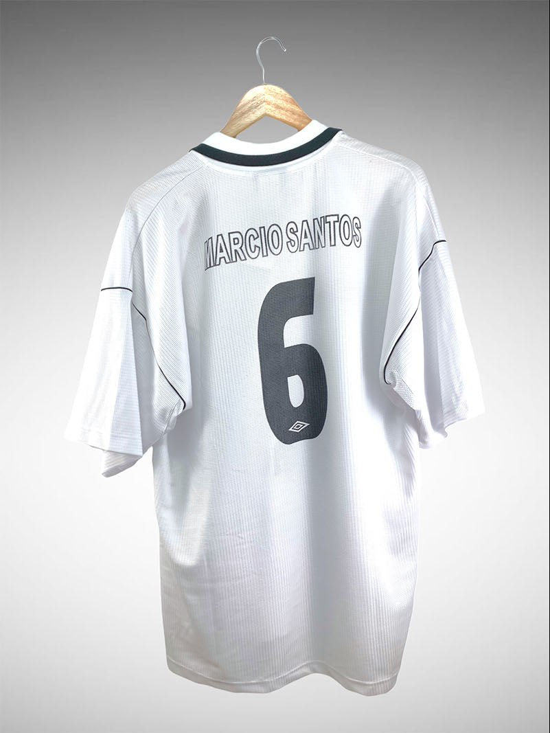 Santos 2000 Primeira Camisa Tam Gg N# 6 Marcio Santos.