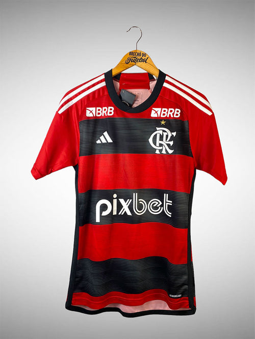 Flamengo 2023 Primeira Camisa Tam P N# 4 Léo Pereira.