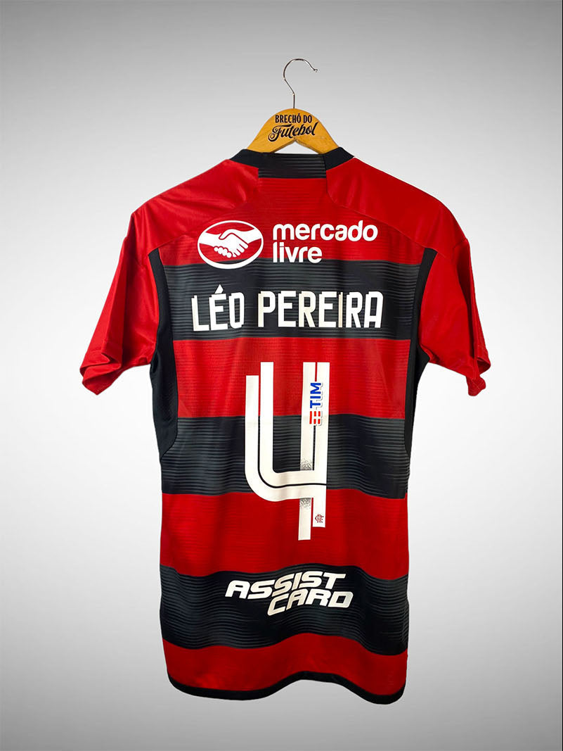 Flamengo 2023 Primeira Camisa Tam P N# 4 Léo Pereira.