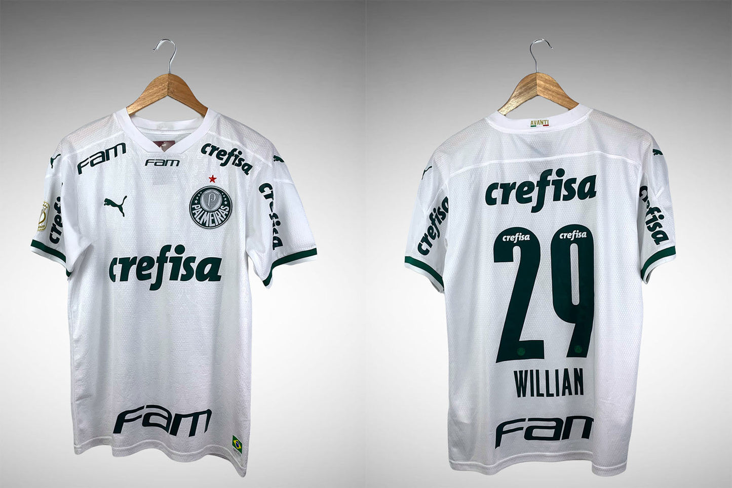 Palmeiras 2020 Segunda Camisa Tam M N# 29 Willian.