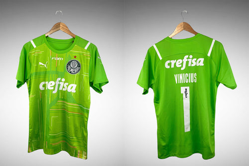 Palmeiras 2021 Camisa de Goleiro Tam M N# 1 Vinicius.