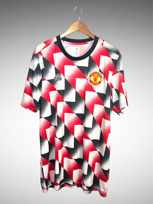 Manchester United 2022 Camisa de Aquecimento Tam GG.