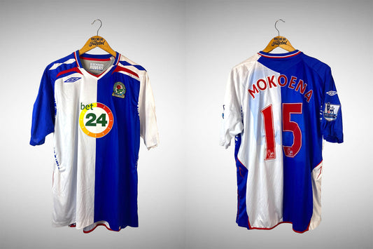 Blackburn 2007 Primeira Camisa Tam Gg N# 15 Mokoena.
