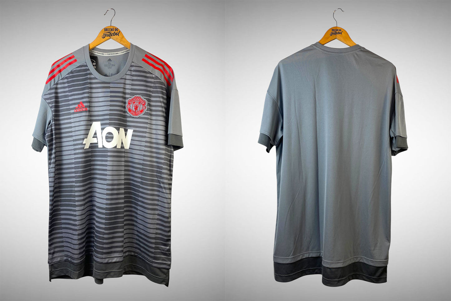 Manchester United 2017 Camisa de Aquecimento Tam Gg.