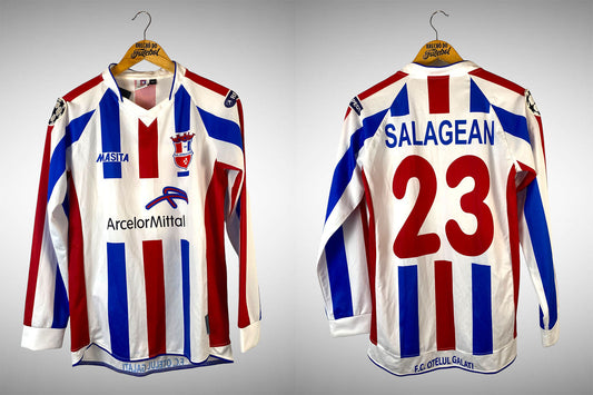 Otelul da Romenia Primeira Camisa Tam Pp Mangas Longas N# 23 Salagean.