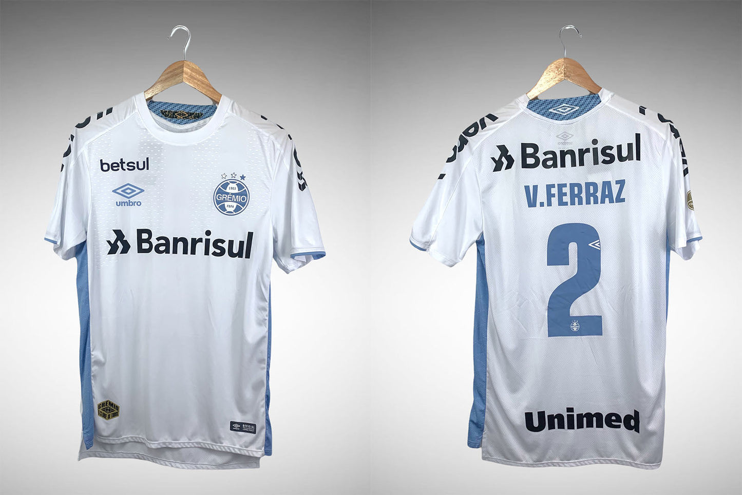 Grêmio 2020 Gauchão Segunda Camisa Tam M Nº2 Victor Ferraz.