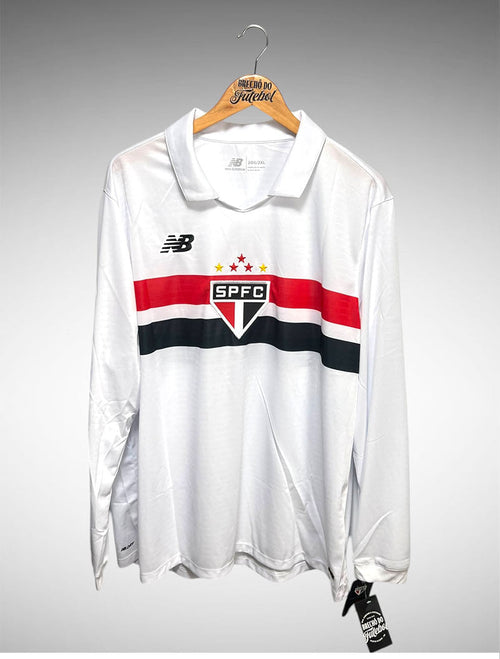São Paulo 2024 Primeira Camisa Modelo Retrô Tam 2GG Manga Longa.