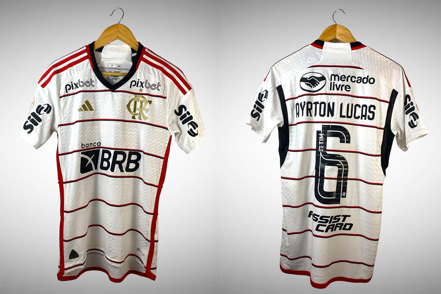 Flamengo 2023 Segunda Camisa Tam P N# 6 Ayrton Lucas.