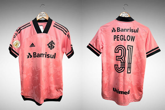 Internacional 2020 Camisa Outubro Rosa Tam P Nº 31 Peglow.