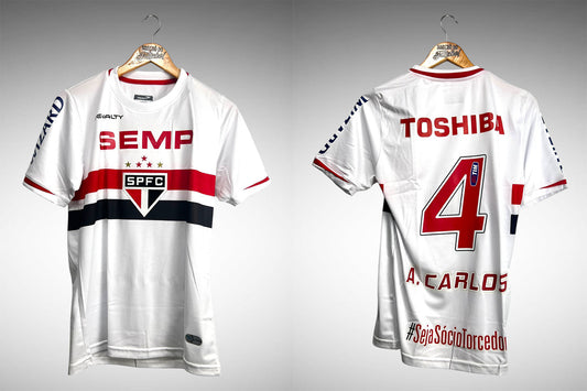 São Paulo 2014 Primeira Camisa Tam G Nº4 A. Carlos.