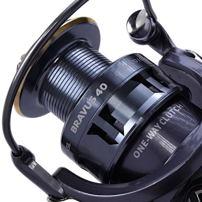 Molinete bravus 40 pesca brasil - 4+1 rolamentos (ambidestro)