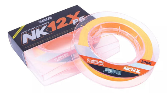 Linha multifilamento nk 12x pe - 0,44mm – 200 metros – maruri