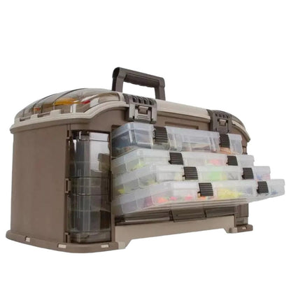 Caixa / maleta de pesca com 7 estojos - angled tackle - modelo 787-010 – plano