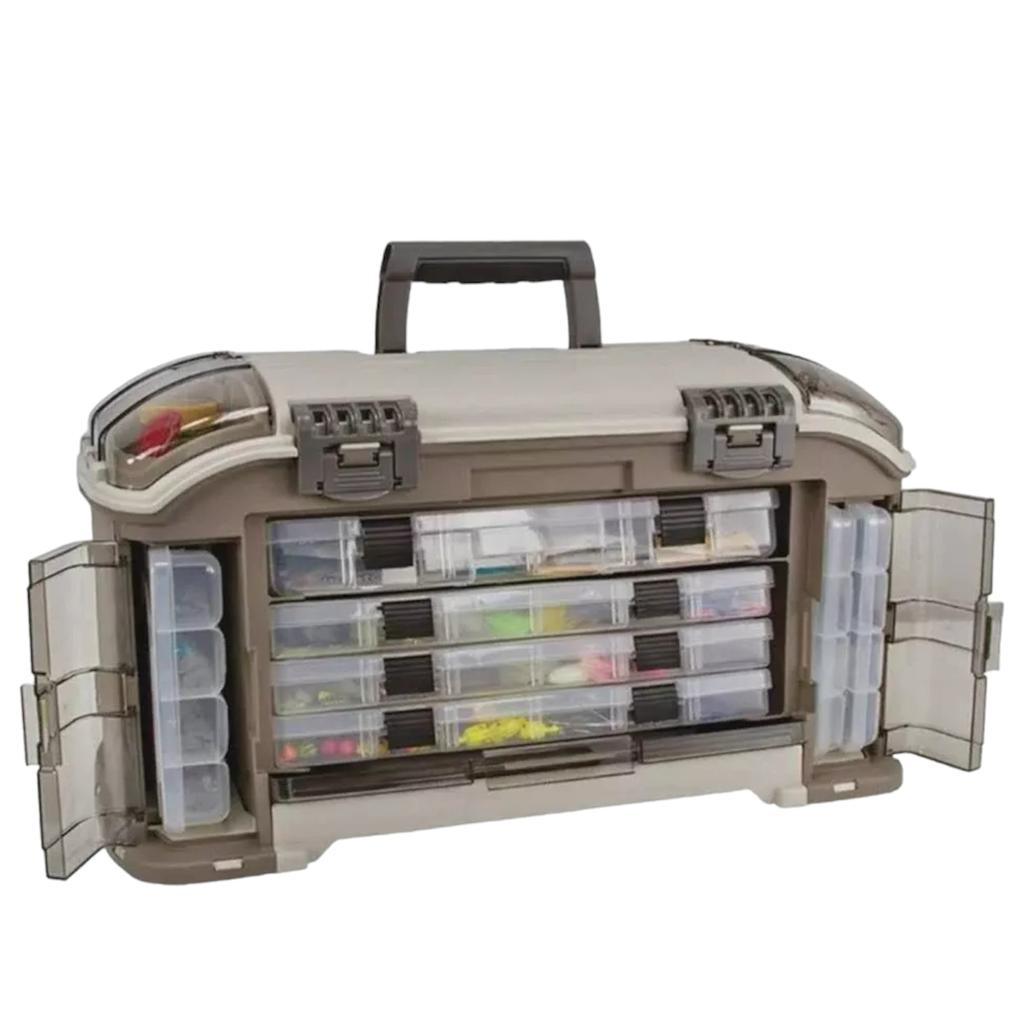 Caixa / maleta de pesca com 7 estojos - angled tackle - modelo 787-010 – plano