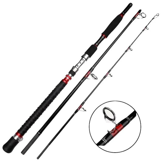 Vara de Pesca para Molinete 3 Seções Fuji Carbono 36T 2.1m