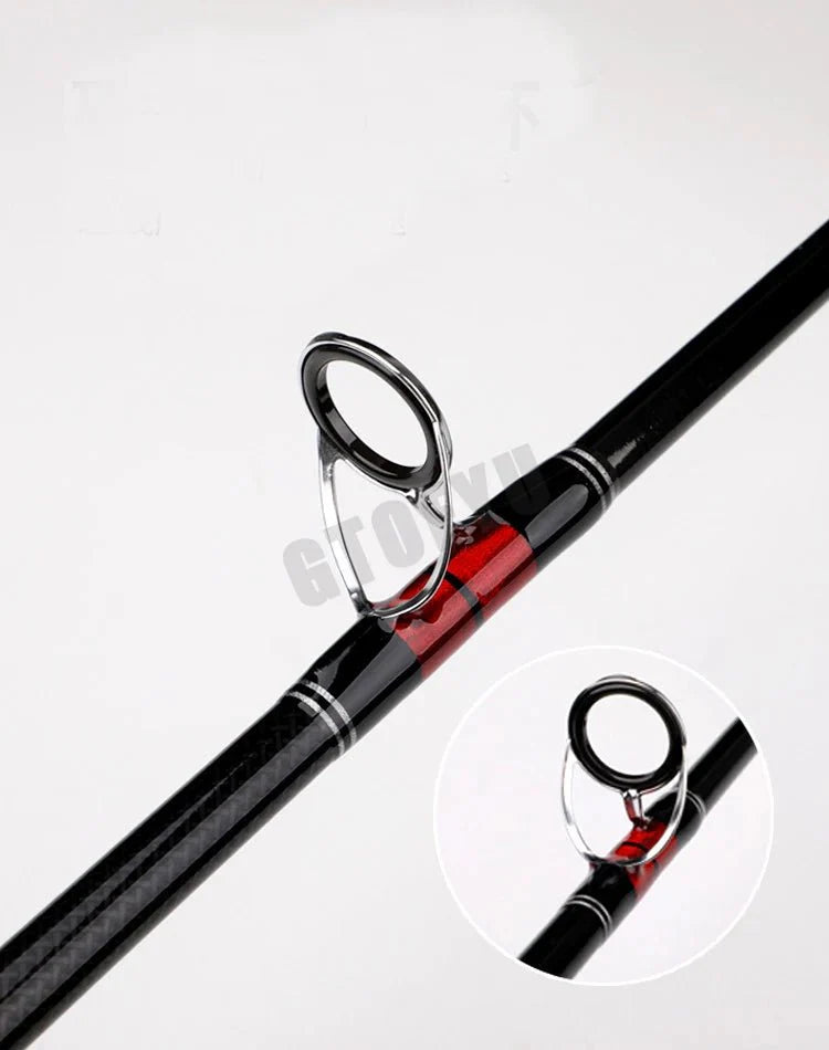 Vara de Pesca para Molinete 3 Seções Fuji Carbono 36T 2.1m