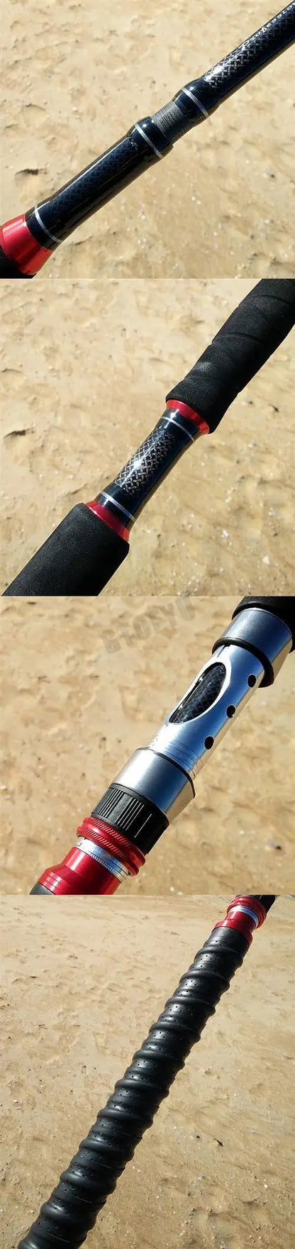 Vara de Pesca para Molinete 3 Seções Fuji Carbono 36T 2.1m