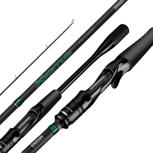 Vara de Pesca para Molinete/Carretilha Kingdom Xestus Travel Carbon 24T+30T