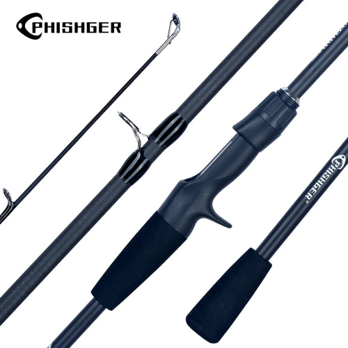 Vara de Pesca para Molinete/Carretilha PHISHGER Travel Carbon 99% FAST